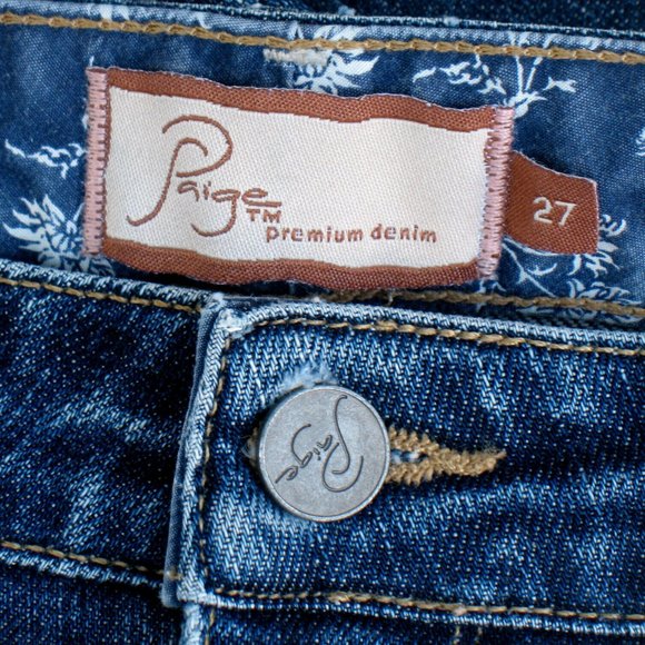 Paige Premium Denim Skyline Drive Dark Wash Tag 27 - Picture 4 of 8